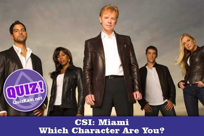 Welcome to Quiz: Which 'CSI Miami' Character Are You