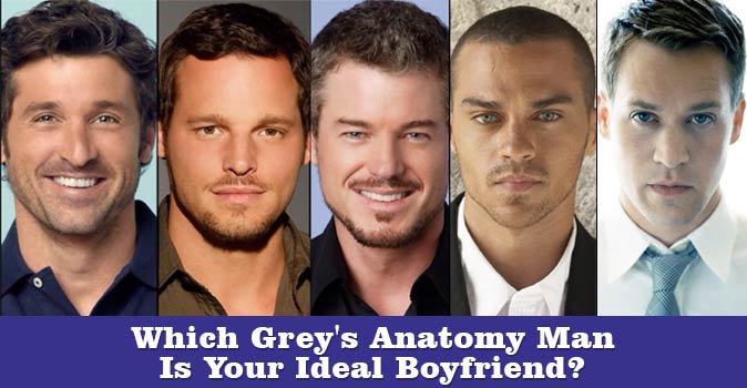 Bem-vindo ao questionário: Qual homem de Greys Anatomy é o seu namorado ideal?