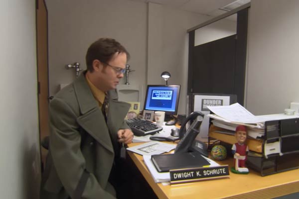 Reposition someone’s desk by moving it one inch throughout the day in The Office
