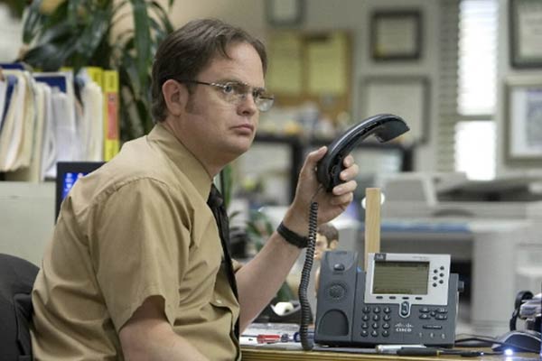 Slowly increase the weight of someone’s telephone throughout the day in The Office