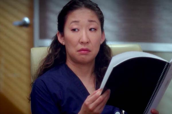 5% Cristina Yang in Grey's Anatomy