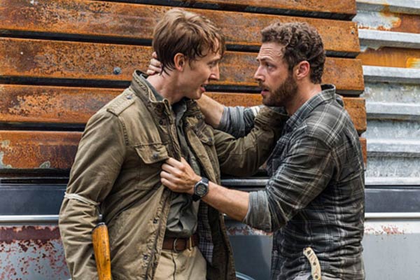 Aaron and Eric en The Walking Dead