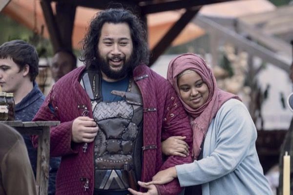 Jerry and Nabila en The Walking Dead