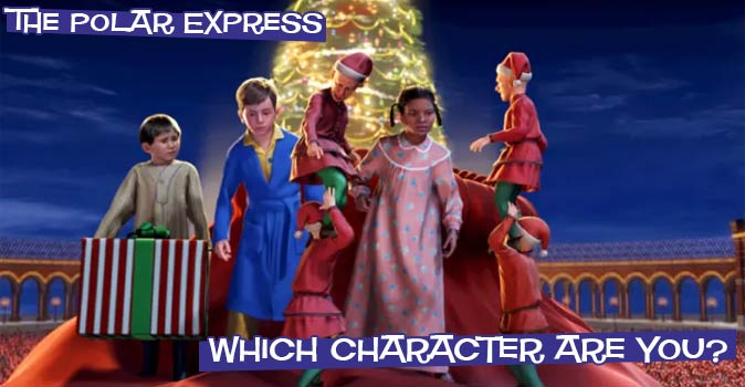 Comparação entre ator e personagem para o filme Expresso Polar