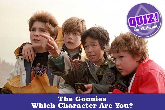 Bem-vindo ao questionário: Qual personagem de Os Goonies você é?