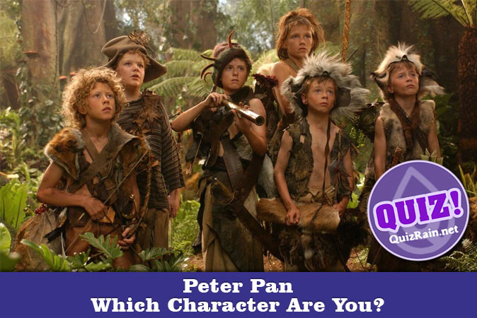 Bienvenue au quizz: Quel personnage de Peter Pan es-tu ?