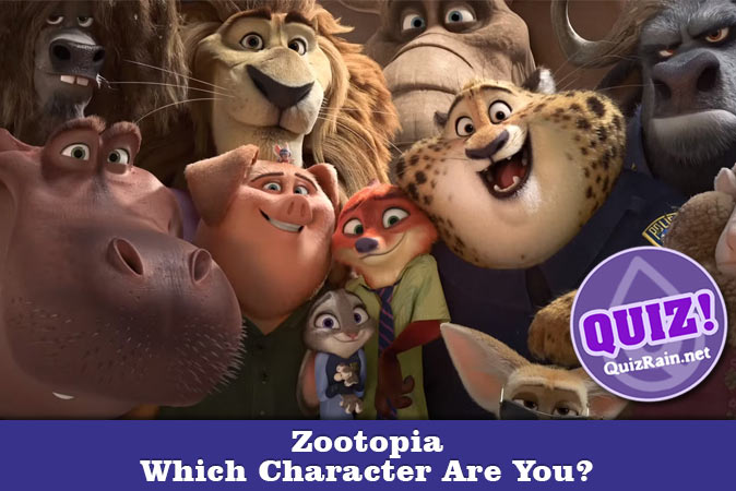 Bienvenido al cuestionario: ¿Qué personaje de Zootopia eres?