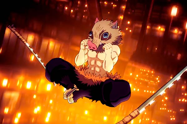 Inosuke Hashibira in Demon Slayer: Infinity Castle