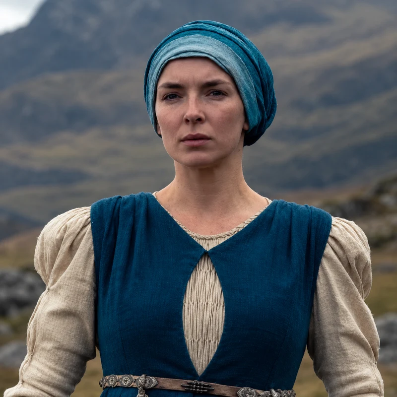 Jodie Comer como Sister Brigid em The Death of Robin Hood
