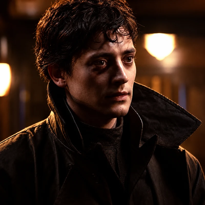Aneurin Barnard as Daniel Solace in 1899
