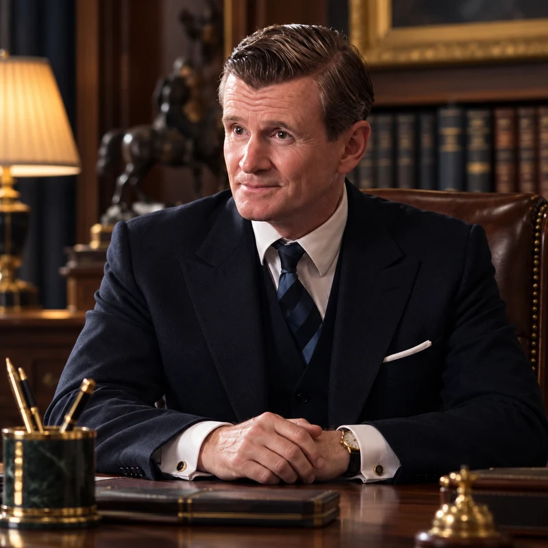 Charles Edwards as Martin Charteris in The Crown
