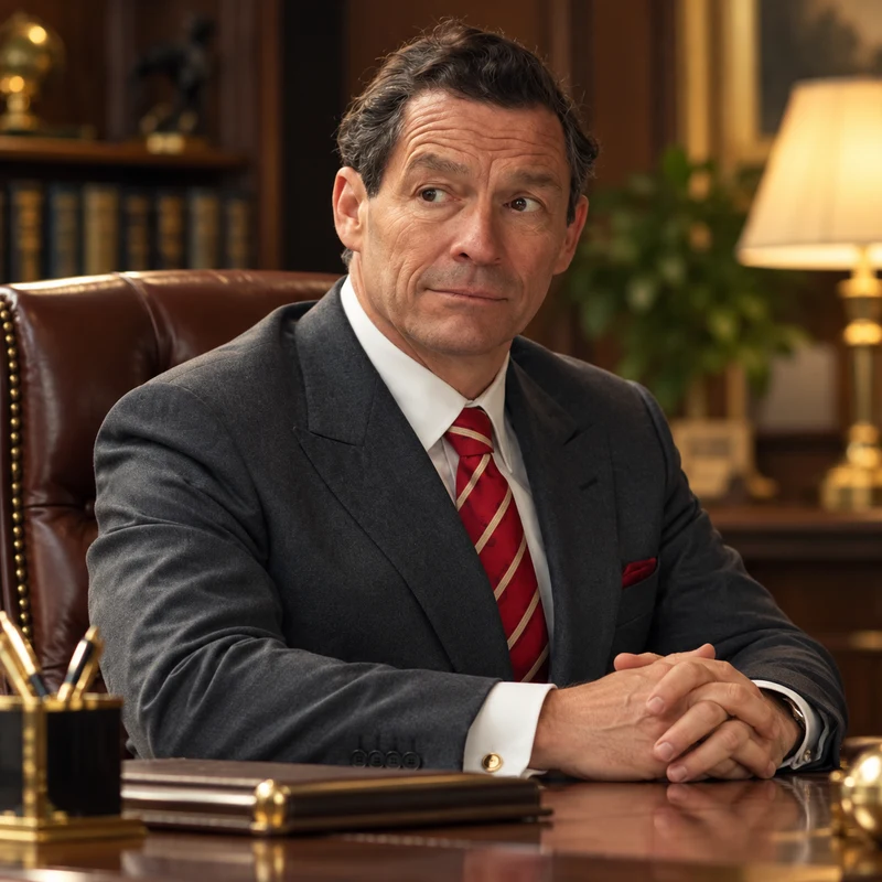 Dominic West as Prince Charles in The Crown