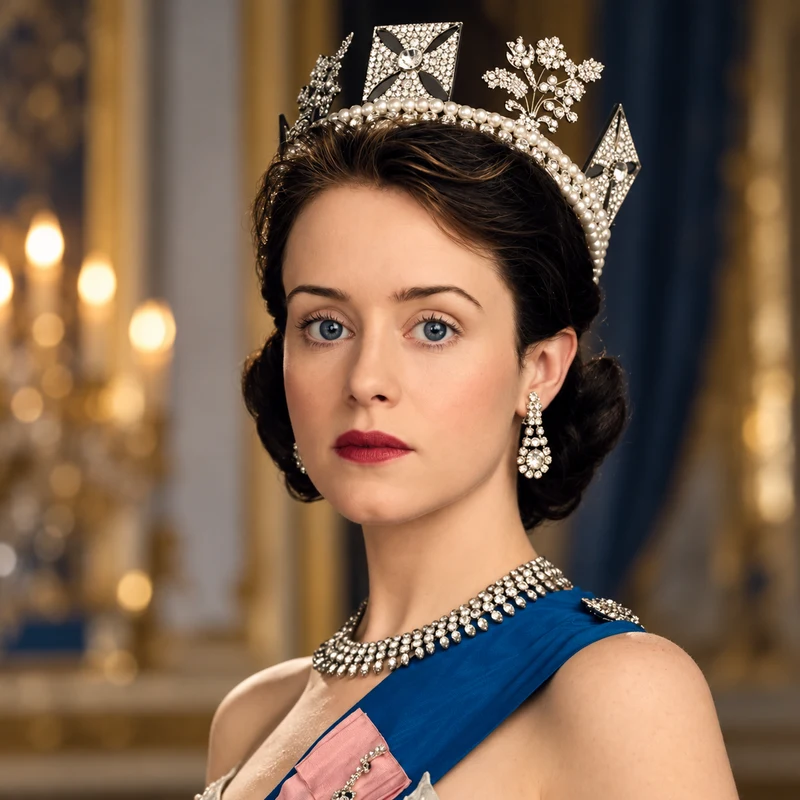 Claire Foy as Queen Elizabeth II in The Crown