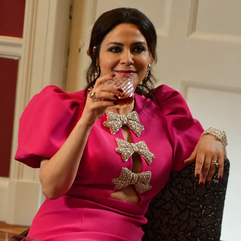Yasmine Al Massri as Leila Crace in Marble Hall Murders