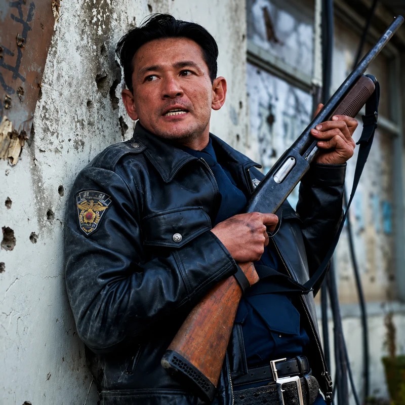 Hwang Jung-min como Beom Seok en Hope