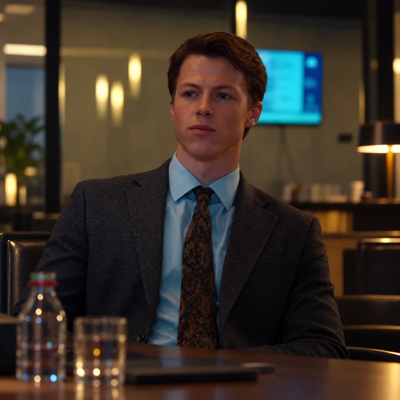 Milo Callaghan as Rudy Baylor in The Rainmaker