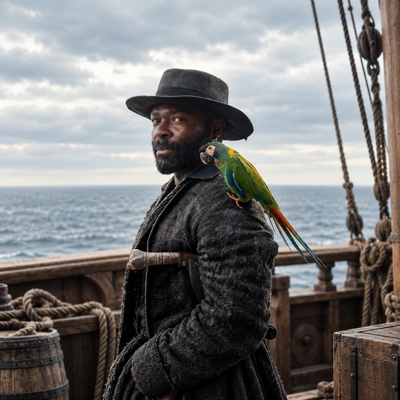 David Oyelowo as Long John Silver in Treasure Island