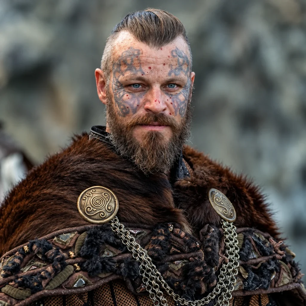 Peter Franzén as King Harald Finehair in Vikings