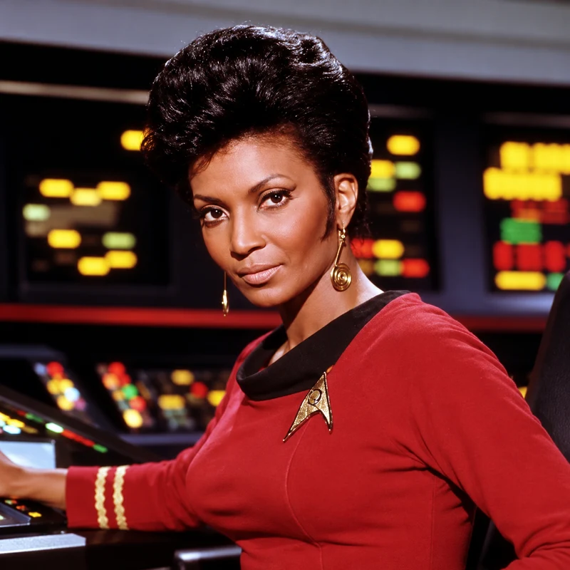 Nichelle Nichols como Uhura em Star Trek